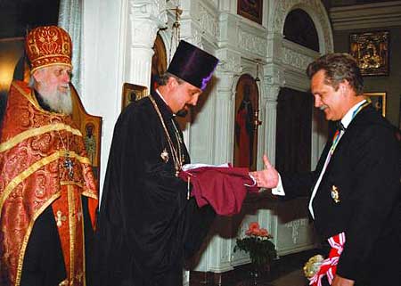 Посвящение Виталия Косовского в масоны Ордена Святого Станислава